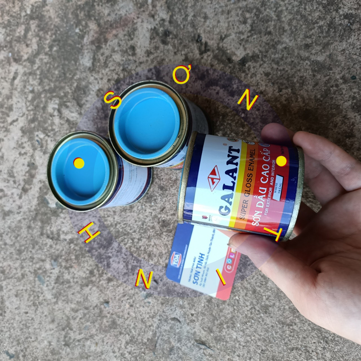 SƠN DẦU GALANT MÀU Xanh lam 70ML sơn trên gỗ sắt thép tôn bê tông
