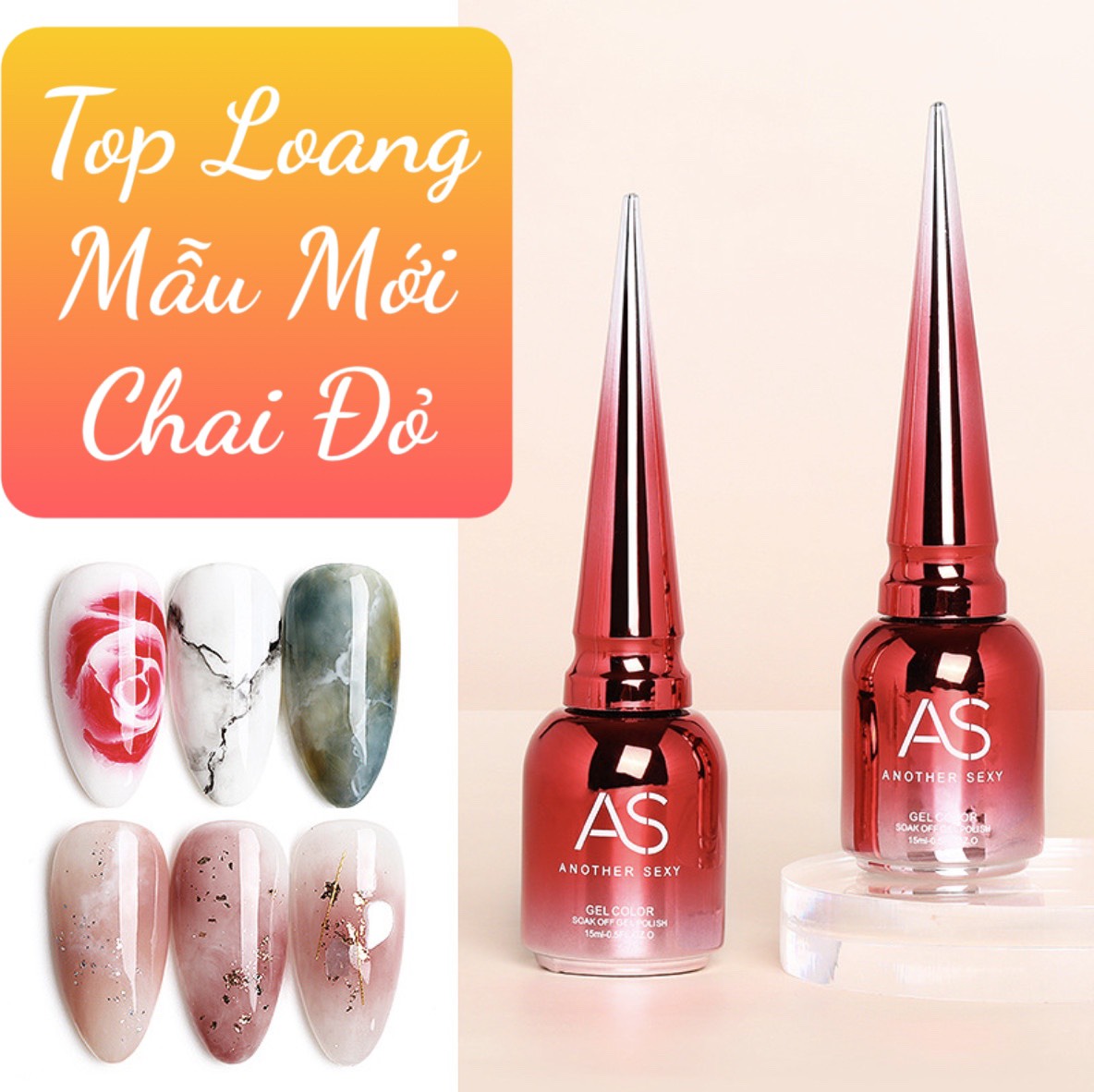 Sơn gel top loang as 15ml