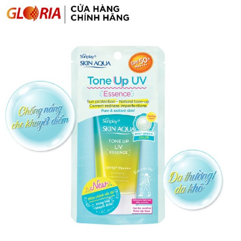 Tinh chất chống nắng dưỡng ẩm nâng tông che khuyết điểm Sunplay Skin Aqua Tone Up Uv Essence, sản phẩm đa dạng, chất lượng tốt, đảm bảo an toàn sức khỏe người dùng