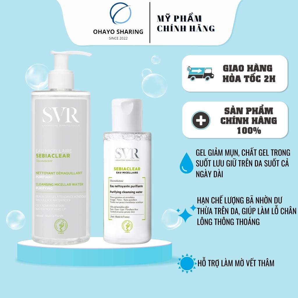 Nước Tẩy Trang Cho Da Dầu Mụn SVR Sebiaclear Eau Micellaire