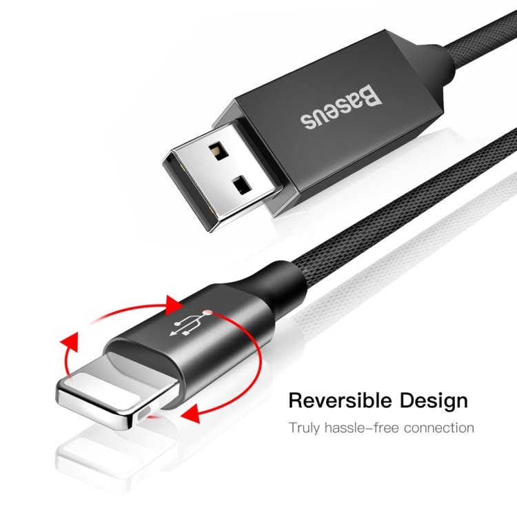 Cáp iPhone sạc nhanh lightning Baseus Artistic striped USB cable For iP 2A 5m CALYW-M01