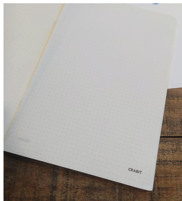 Vở Crabit Dotted Notebook - Vở kẻ chấm bi (Giấy ruột Dot) - Vàng chấm bi