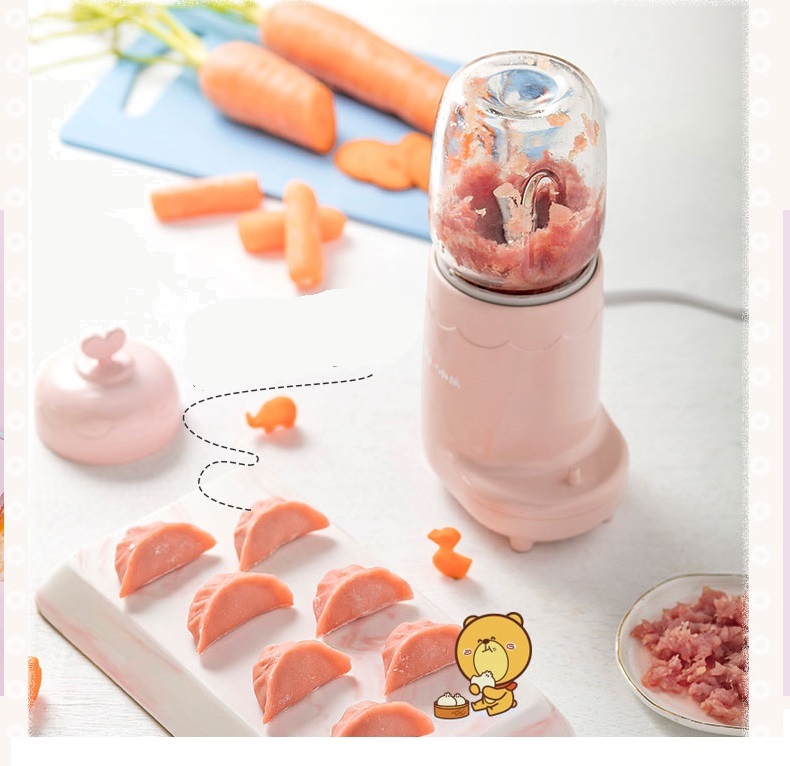 MÁY XAY THỨC ĂN DẶM CHO BÉ ( 3 CỐI THỦY TINH XAY HẠT - XAY THỊT - XAY SINH TỐ VÀ RAU) - BEAR CHÍNH HÃNG