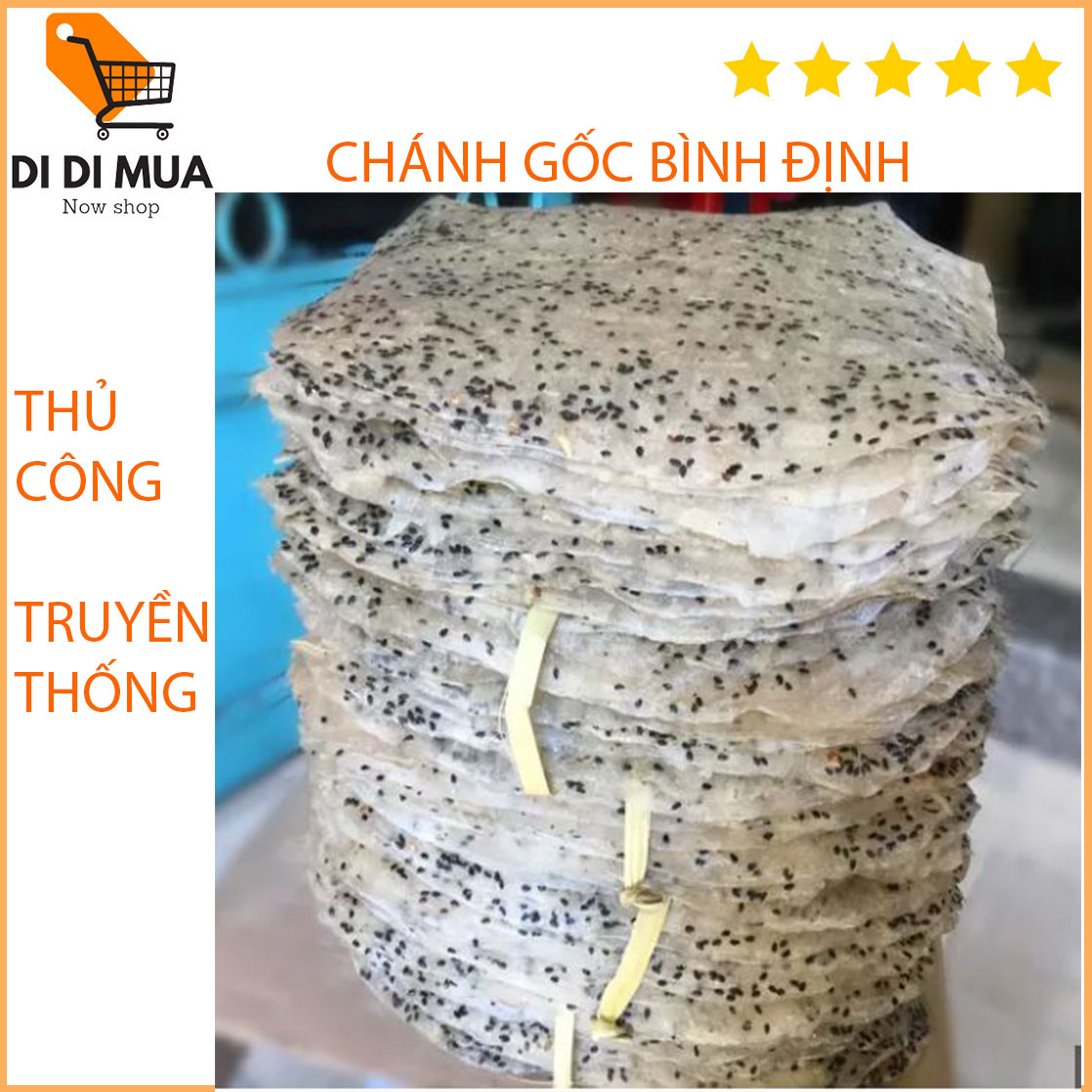 BÁNH TRÁNG nướng mè đen Bình Định 500gram