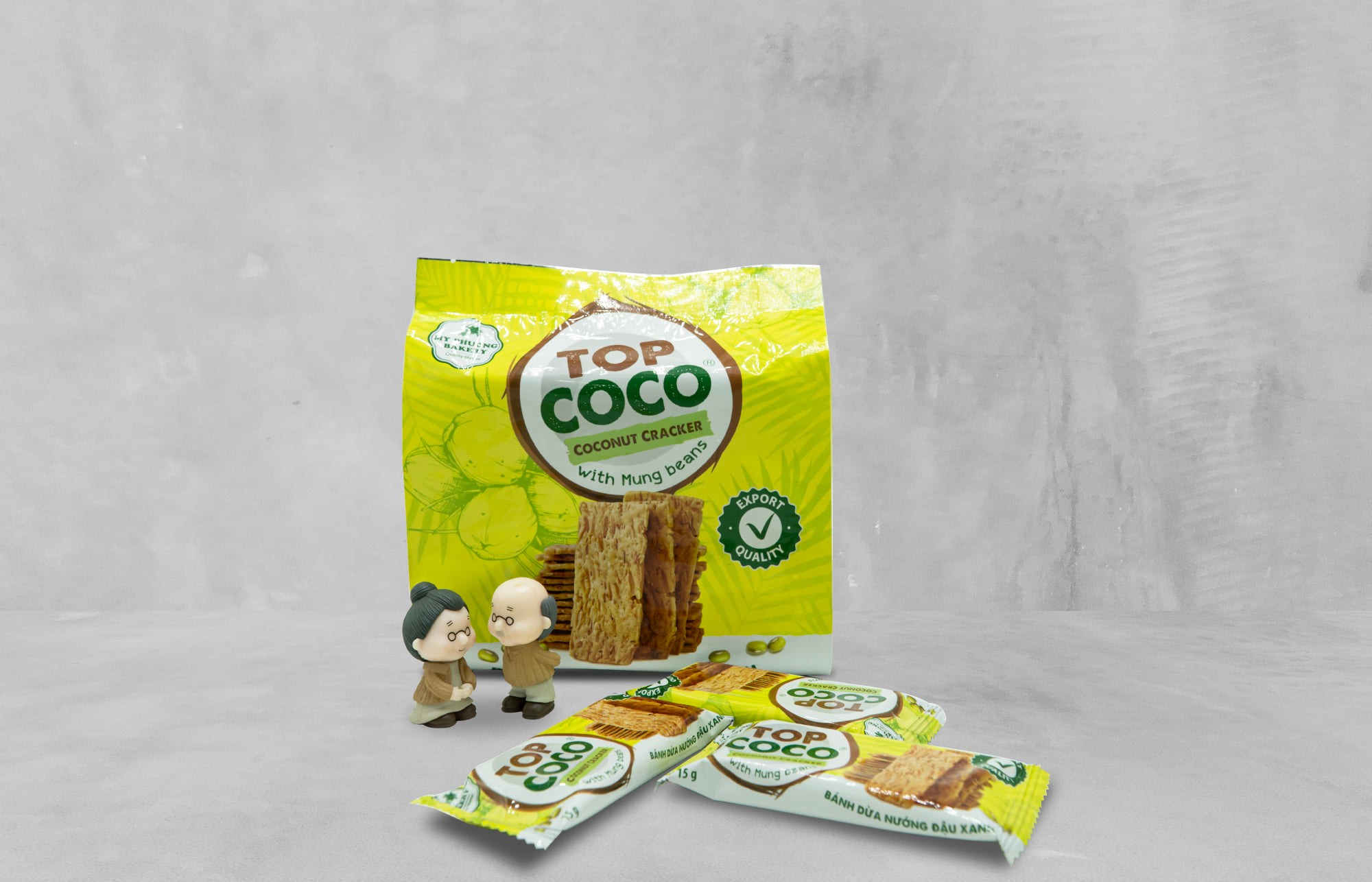 Bánh dừa nướng TOPCOCO vị đậu xanh