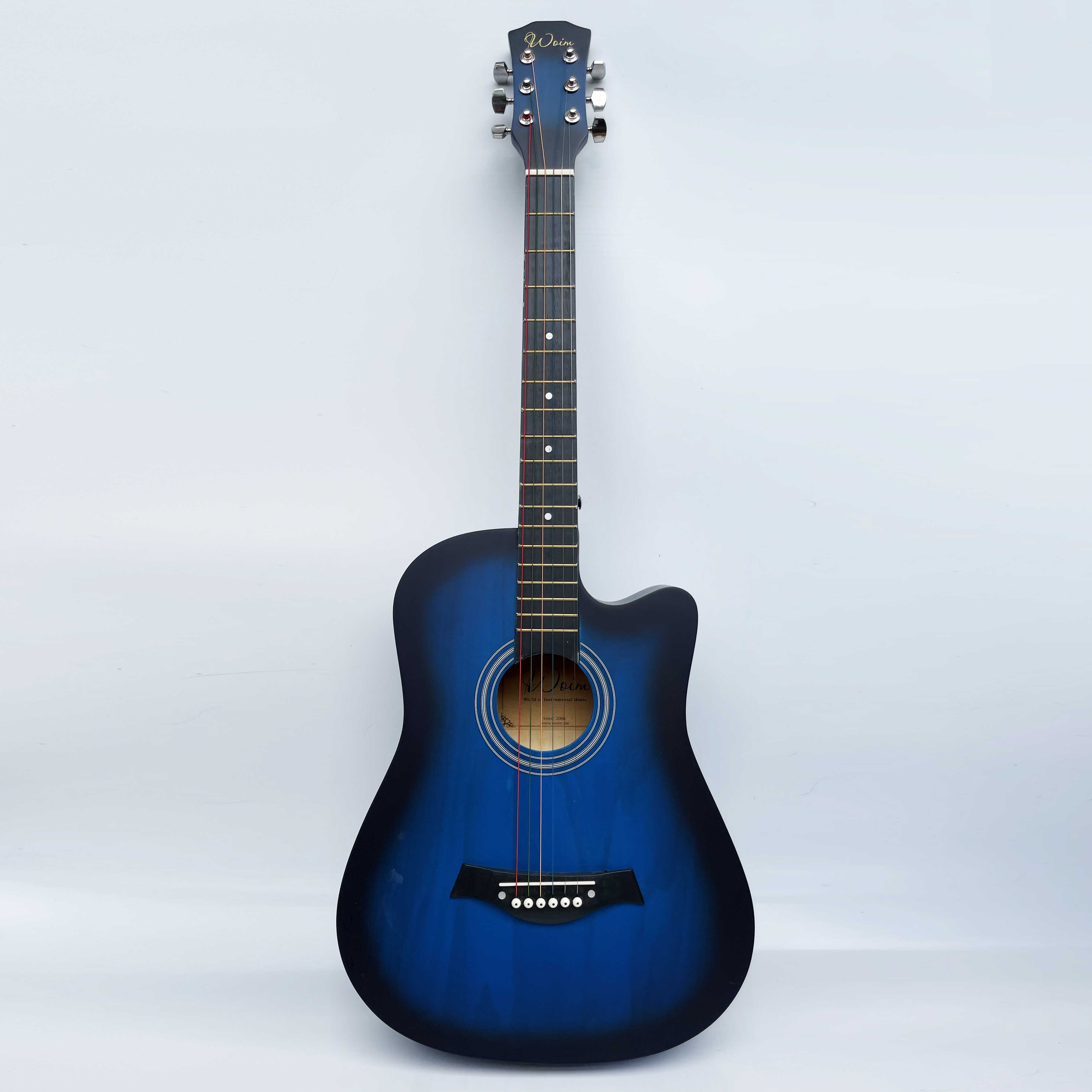 Đàn Guitar Acoustic Gỗ Dáng Khuyết Full Màu