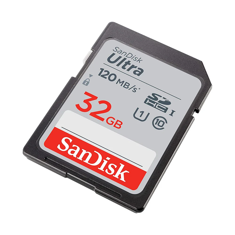Thẻ nhớ Máy Ảnh SDHC SanDisk Ultra 32GB C10 U1 120MB/s (Xám) - Nhat Tin Authorised Store