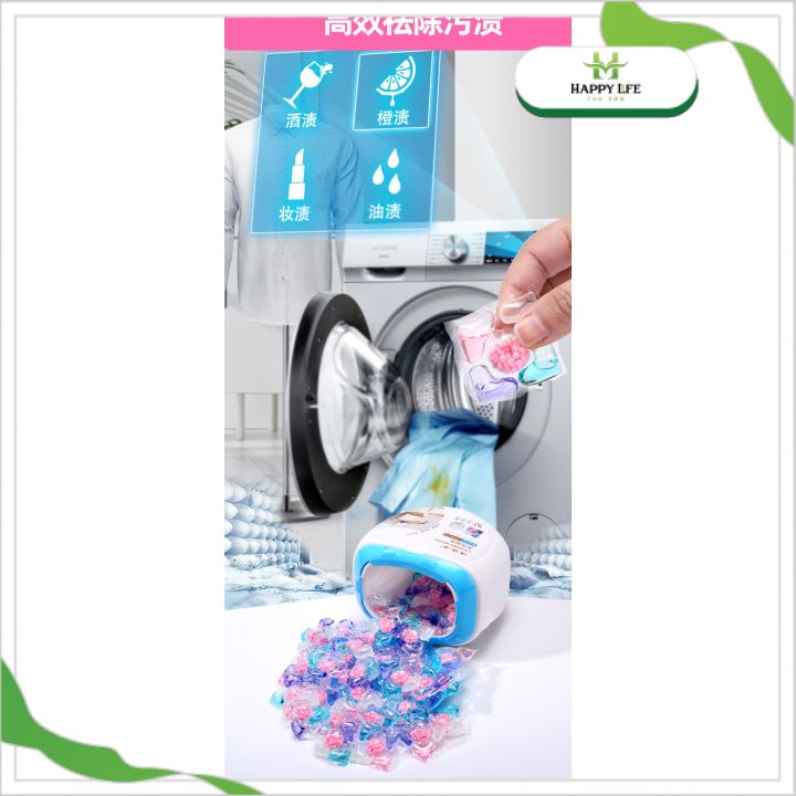 Viên Giặt Xả Quần Áo 30 Viên/Hộp Combo 3 Hộp – Laundry Pods Đậm Đặc Tan Nhanh Giặt Sạch Thơm Lâu Cho Máy Giặt