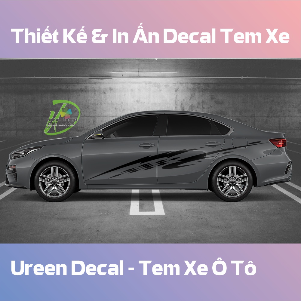Decal Tem Xe Cerato 2019 - 2021 Mẫu 001