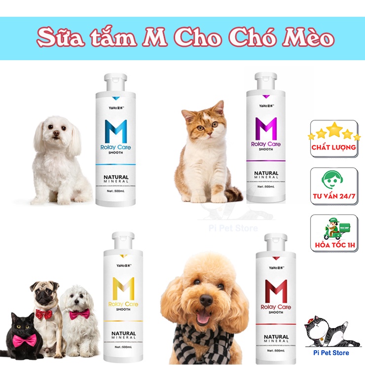 Sữa Tắm Cho Chó Mèo Yaho M Royal Care Hương Hoa Thơm Ngát Và Khử Mùi Tốt