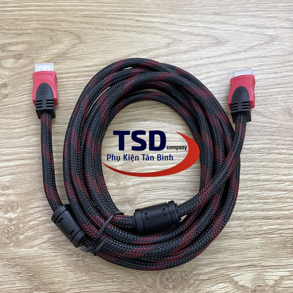 Cáp HDMI 2 Đầu Bọc Dây Dù Chống Nhiễu
