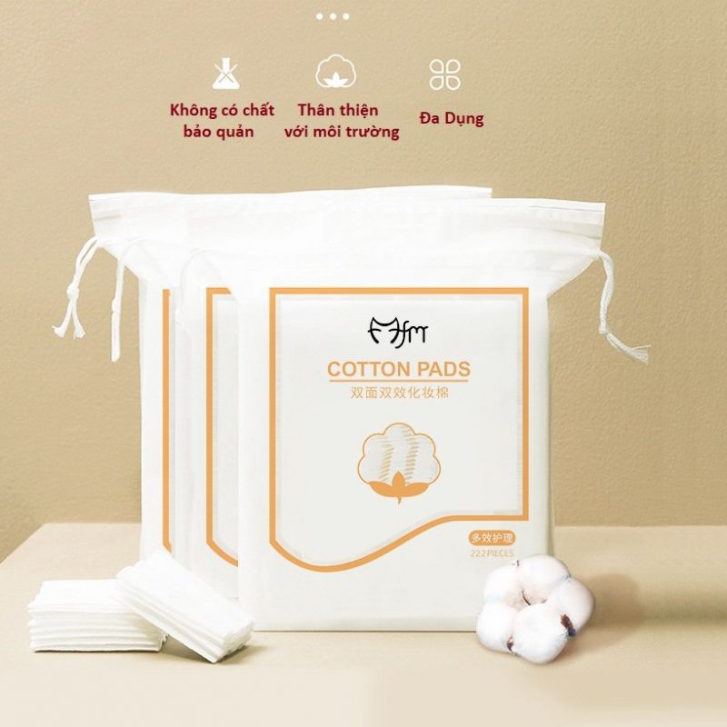 Bông tẩy trang natural cotton pad