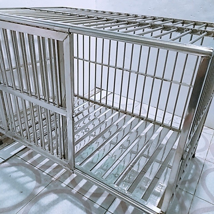 Chuồng Chó Inox Cao Cấp 60x40x65cm - CCO46I -