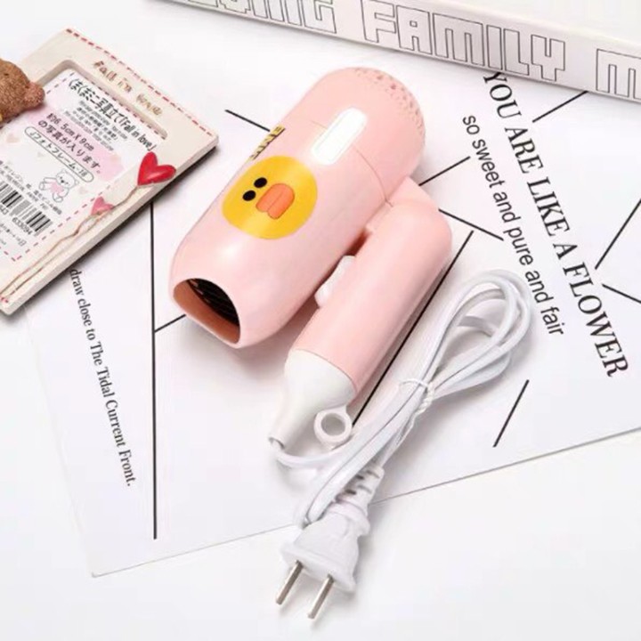 Máy Sấy Tóc Mini -Máy sấy tóc Mini Line Friend siêu dễ thương- Máy sấy tóc