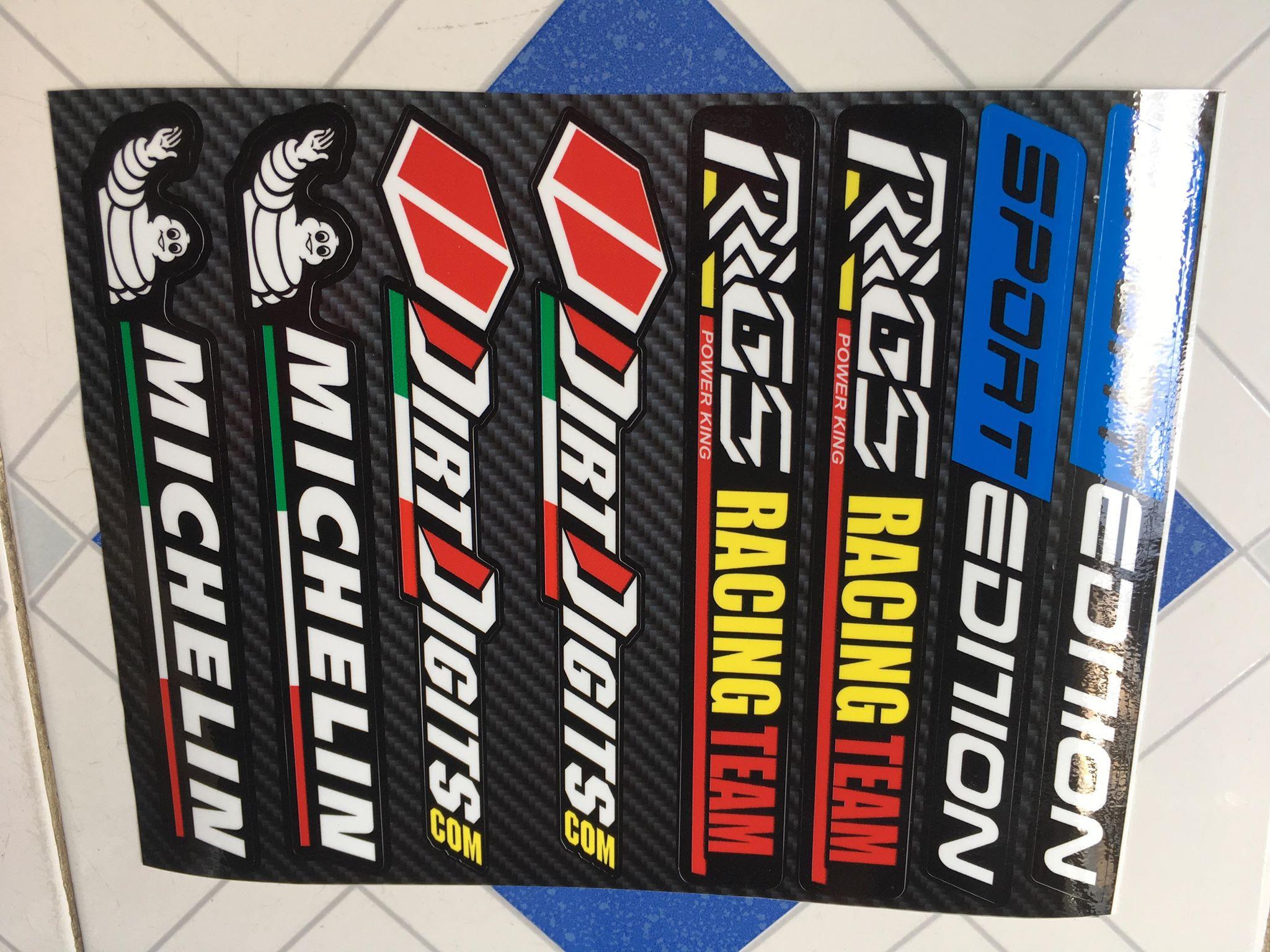 Sét tem dán phuộc và gắp sport edition rgs racing