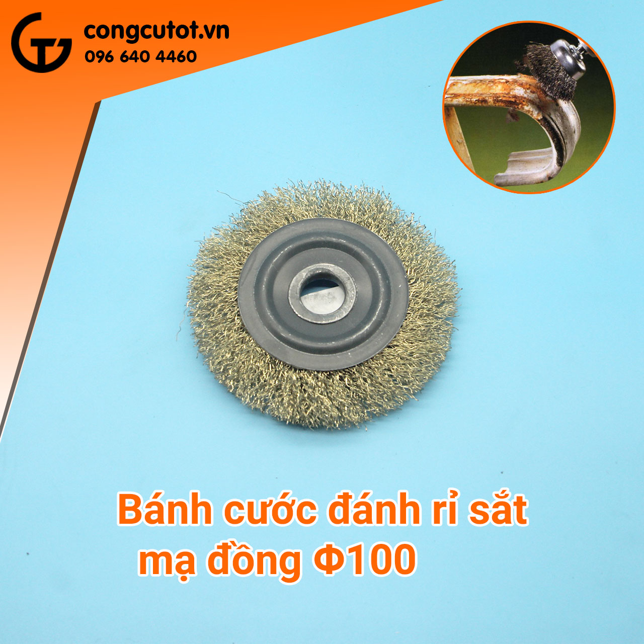 Đĩa đánh rỉ sắt mạ đồng