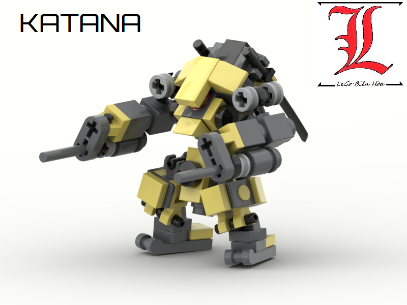 Le Go Đồ Chơi Lắp Ráp Robot Moc Mech Katana