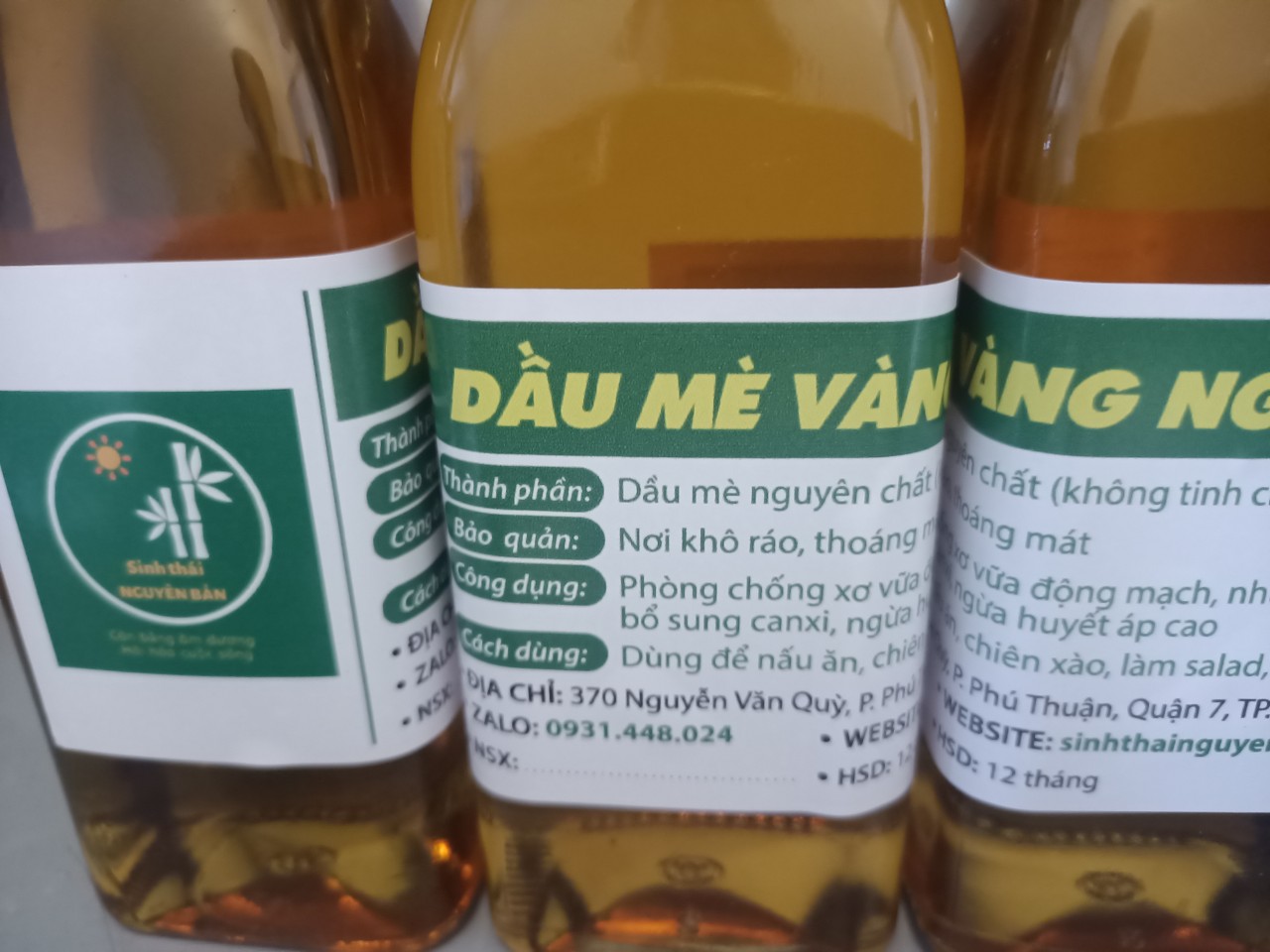 DẦU MÈ RANG NGUYÊN CHẤT 350ML
