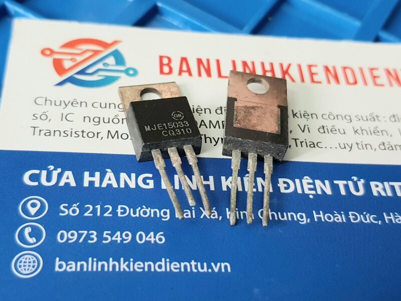 Mje15033g, mje15033 transistor pnp 250v-8.0a to-220 tháo máy zin