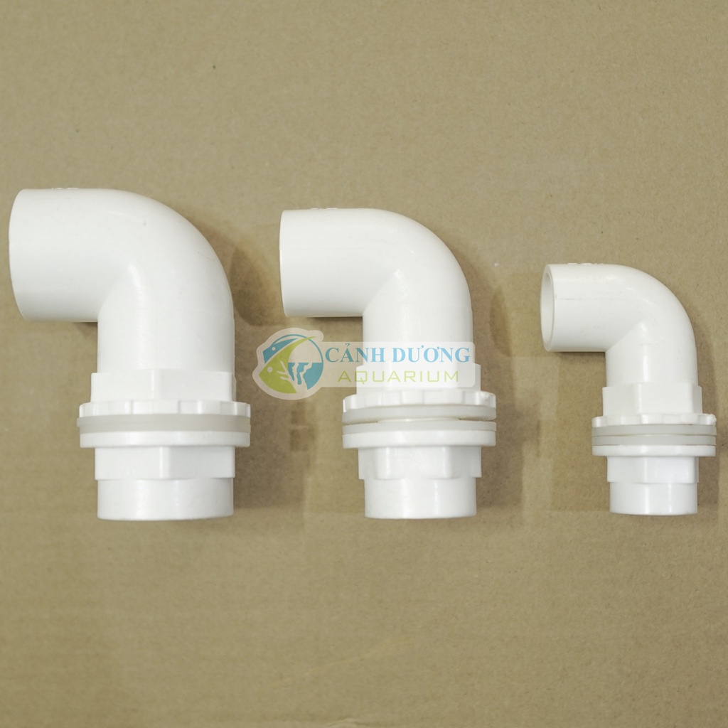 Nối răng trong góc 90 độ, răng ngoài U-PVC Phi 40-32-25-20 chuyên dùng cho hồ cá