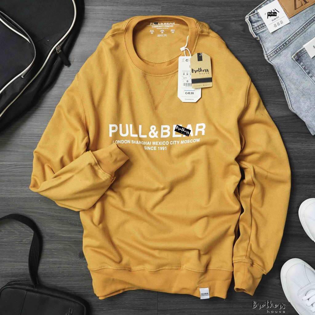 [Ảnh thật] [Giá hủy diệt] Áo tay dài Pull&Bear chất nỉ đẹp xịn