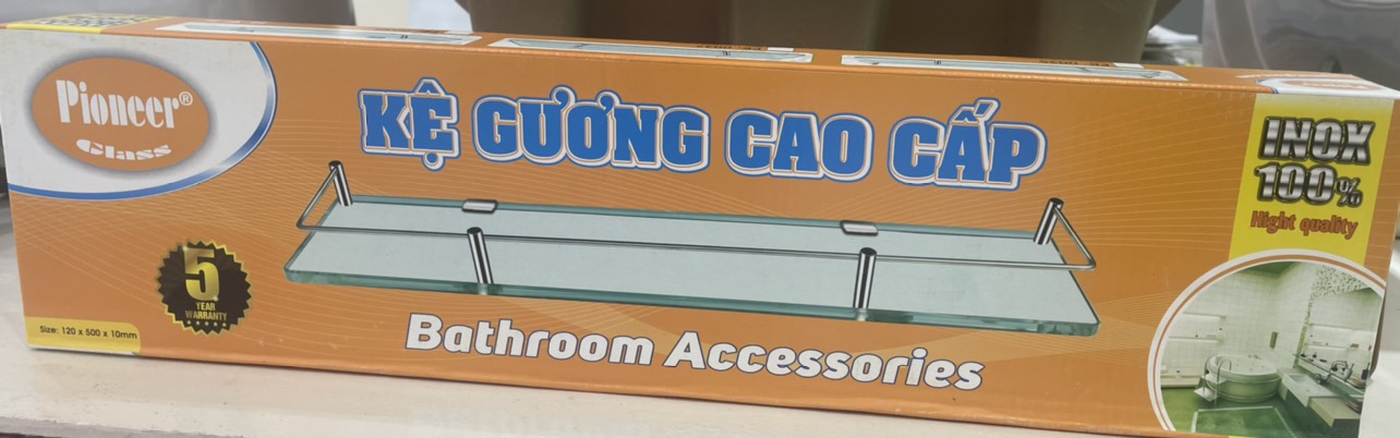 Gương + kệ gương phòng tắm