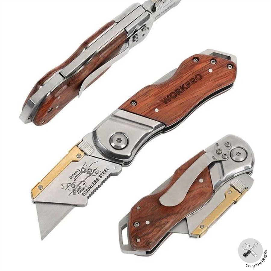 Dụng cụ rọc cáp cán cầm gỗ Workpro WP211014