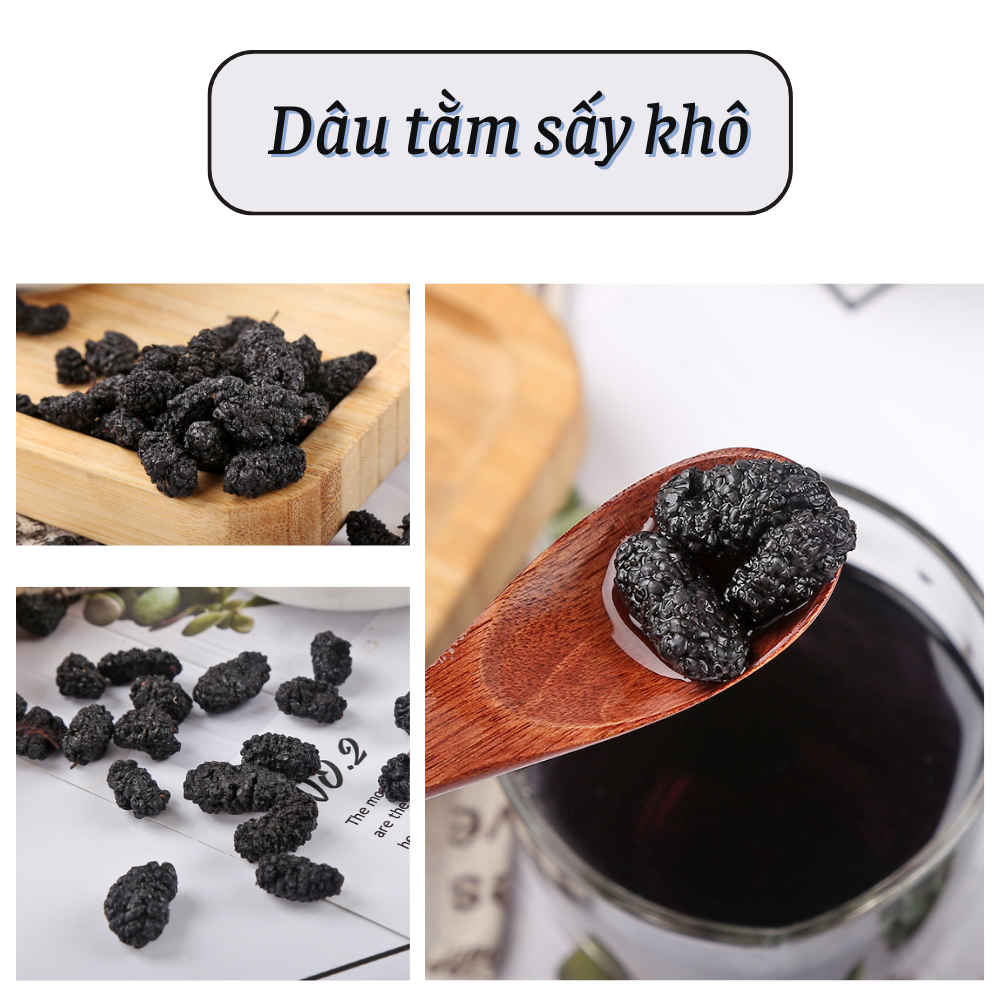 Dâu tằm sấy khô - hàng loại 1 (50,100gr) hỗ trợ đẹp da, đẹp dáng