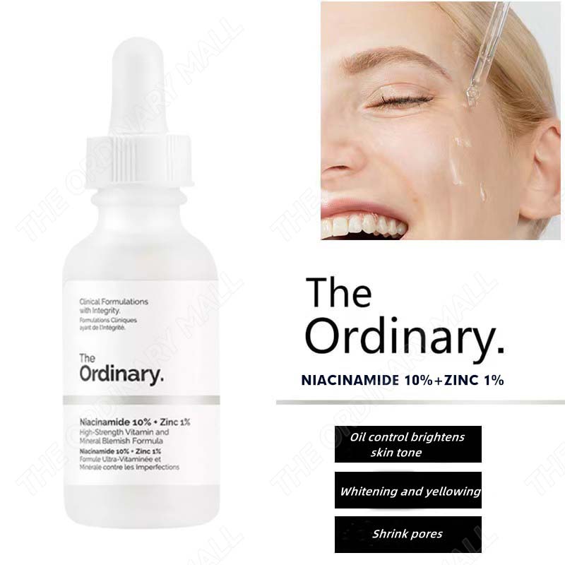 Serum the ordinary Niacinamide 10% + Zinc 1% Serum dưỡng da phục hồi da chính hãng