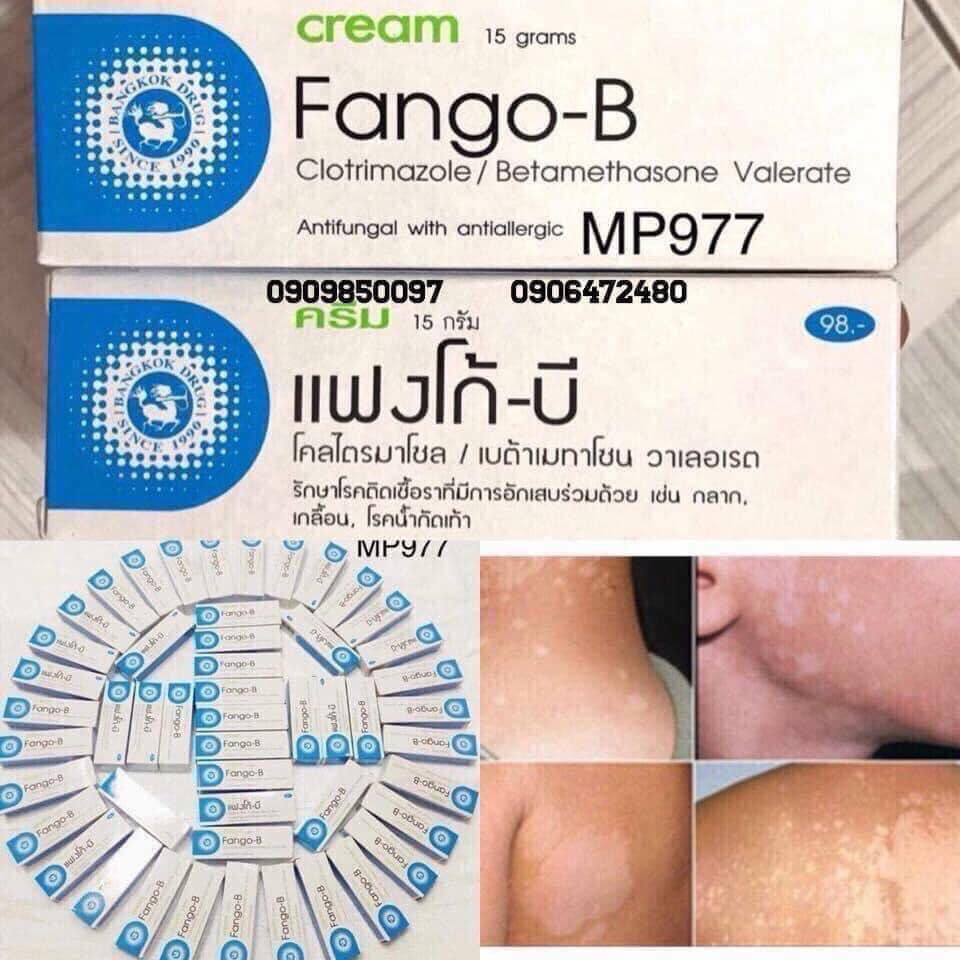 Kem thoa lang ben, nấm Fango-B Thái Lan 15gr