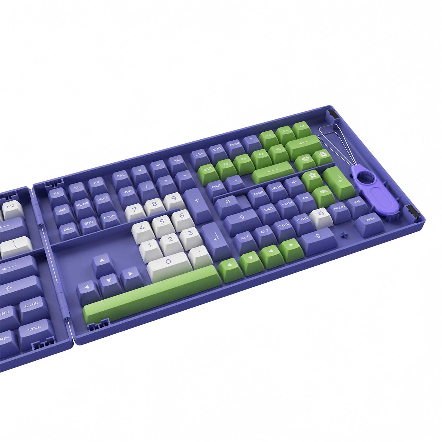 Bộ keycap AKKO Very Peri (PBT DoubleShot/ ASA profile/ 197 nút)