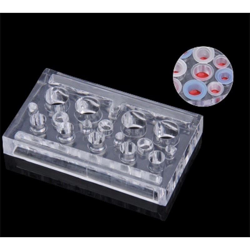 Đế mica đựng mực phun xăm,hũ đựng mực