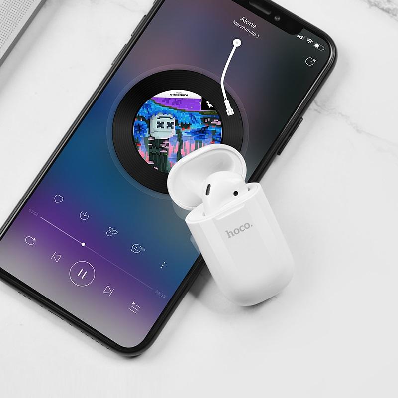 Tai nghe bluetooth nhét tai (Phải) Hoco E43 Plus Beneficial V5.0 (Trắng)