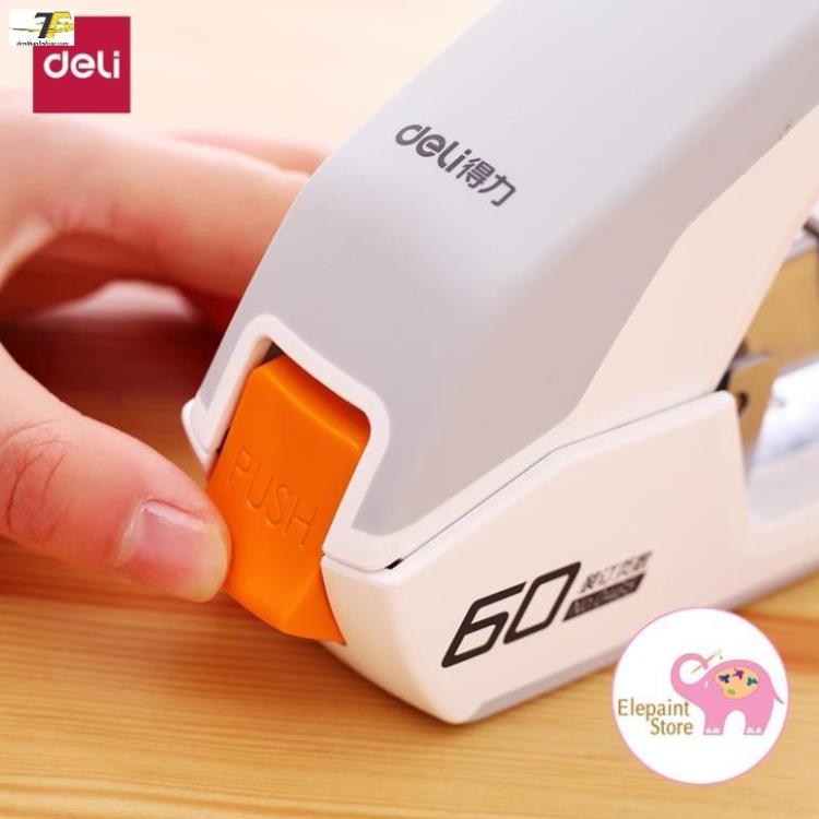 Dập ghim 60 tờ có trợ lực Deli 465 (E0465)