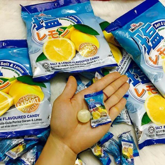 Kẹo chanh muối salt&lemon candy Malaysia 150gr