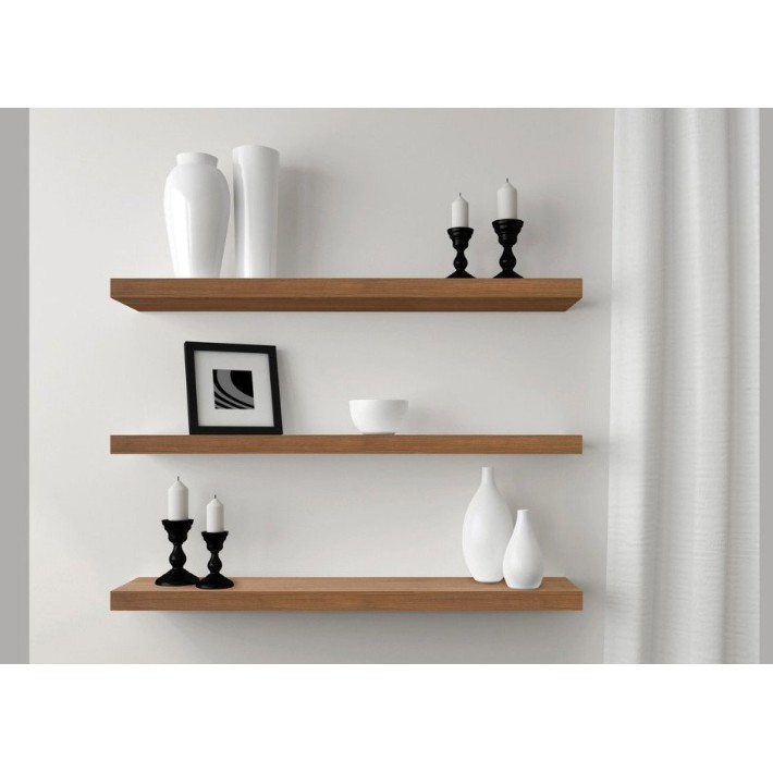 Bộ  kệ  treo tường 1 Thanh Ngang  ( KT  ngang 140, 120,100 sâu 30cm) -  Kệ Treo Tường Gỗ Lõi Xanh Chống Ẩm +Tặng phụ kiện lắp đặt