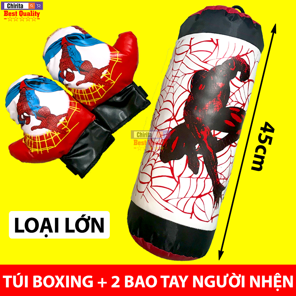 Boxing Set w/2 handsets large size Spider Man series for kids-aid training reflex skills