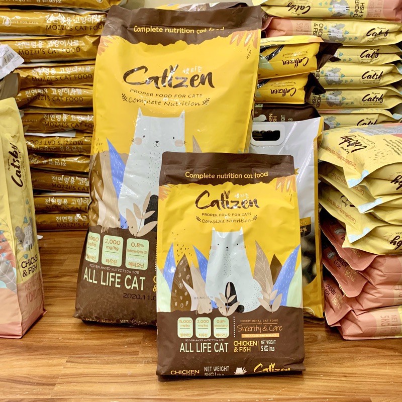 Thức ăn cho mèo mọi lứa tuổi- Hạt Catizen Hàn Quốc ( Túi chiết 1kg)