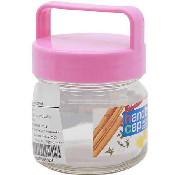 Lọ thủy tinh có quai xách 200ml Hàng Nhật