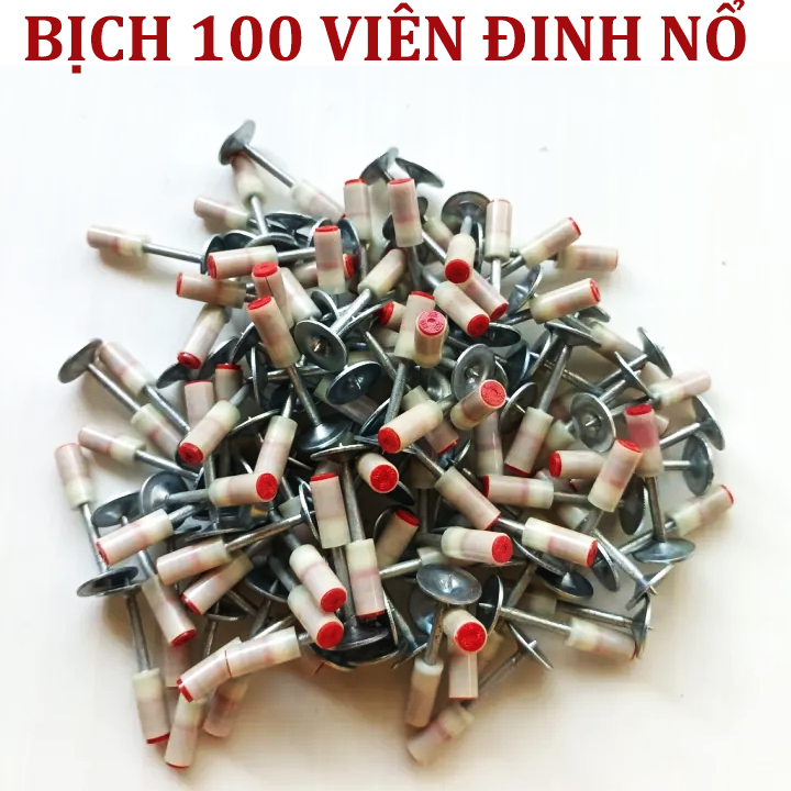 Bịch 100 viên đinh nổ dùng cho súng bắn đinh