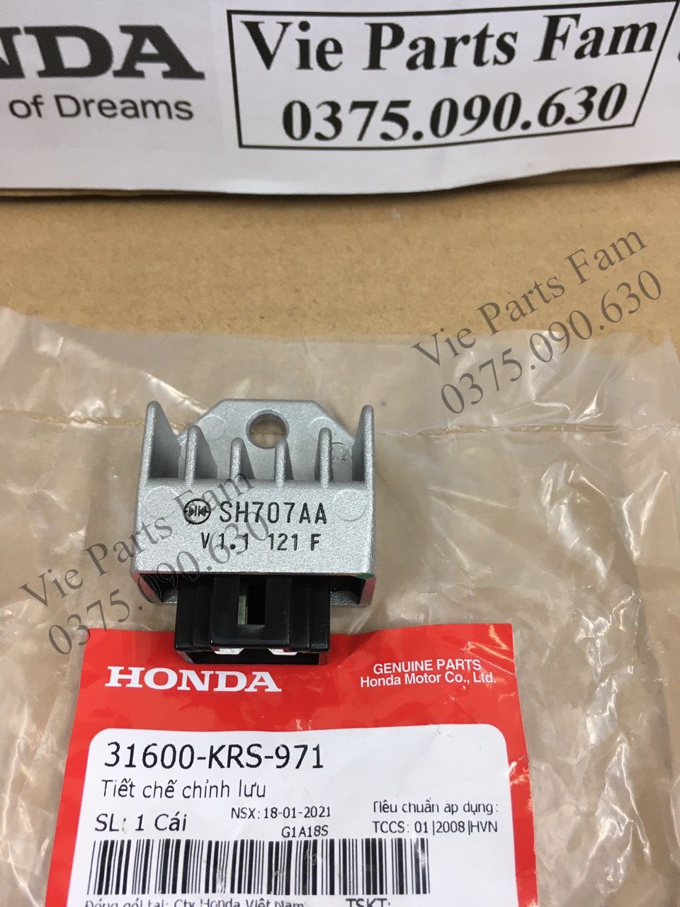 CỤC SẠC WAVE 100 , DREAM 100, FUTURE 1, DIN HONDA 100%