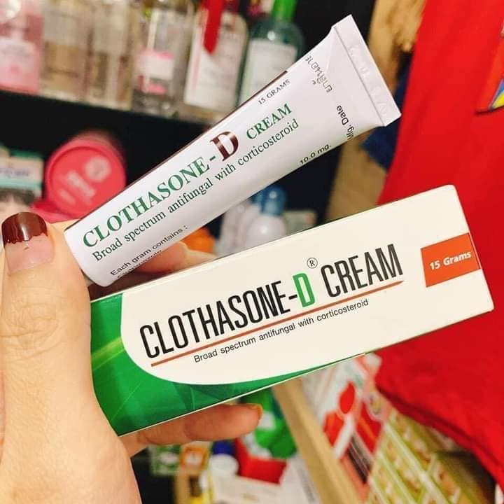 Kem bôi nấm móng clothasone-d cream 15g thái lan