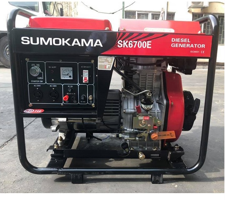 Máy Phát Điện Chạy Dầu 5Kw Sumokama SK6700E Đề