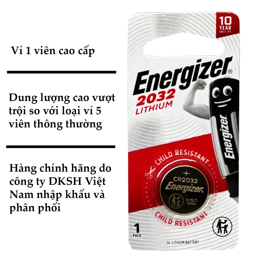 Combo 10 viên Pin Cr2032 Energizer 3V