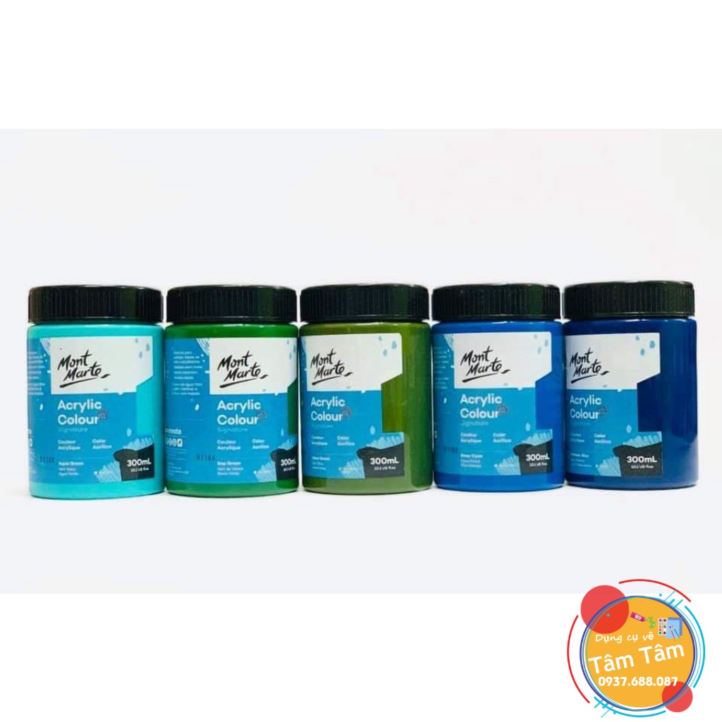 [ TÂM TÂM ]-Màu Acrylic Mont Marte,  Mont Marte Studio Acrylic Paint 300ml-