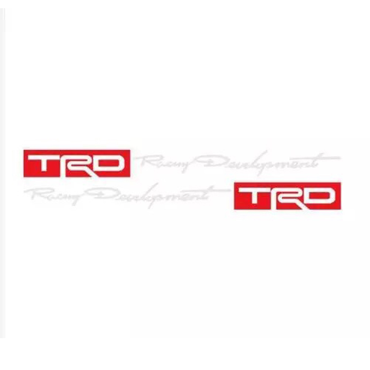 [HCM]Bộ 2 tem dán cửa xe ô tô TRD 02