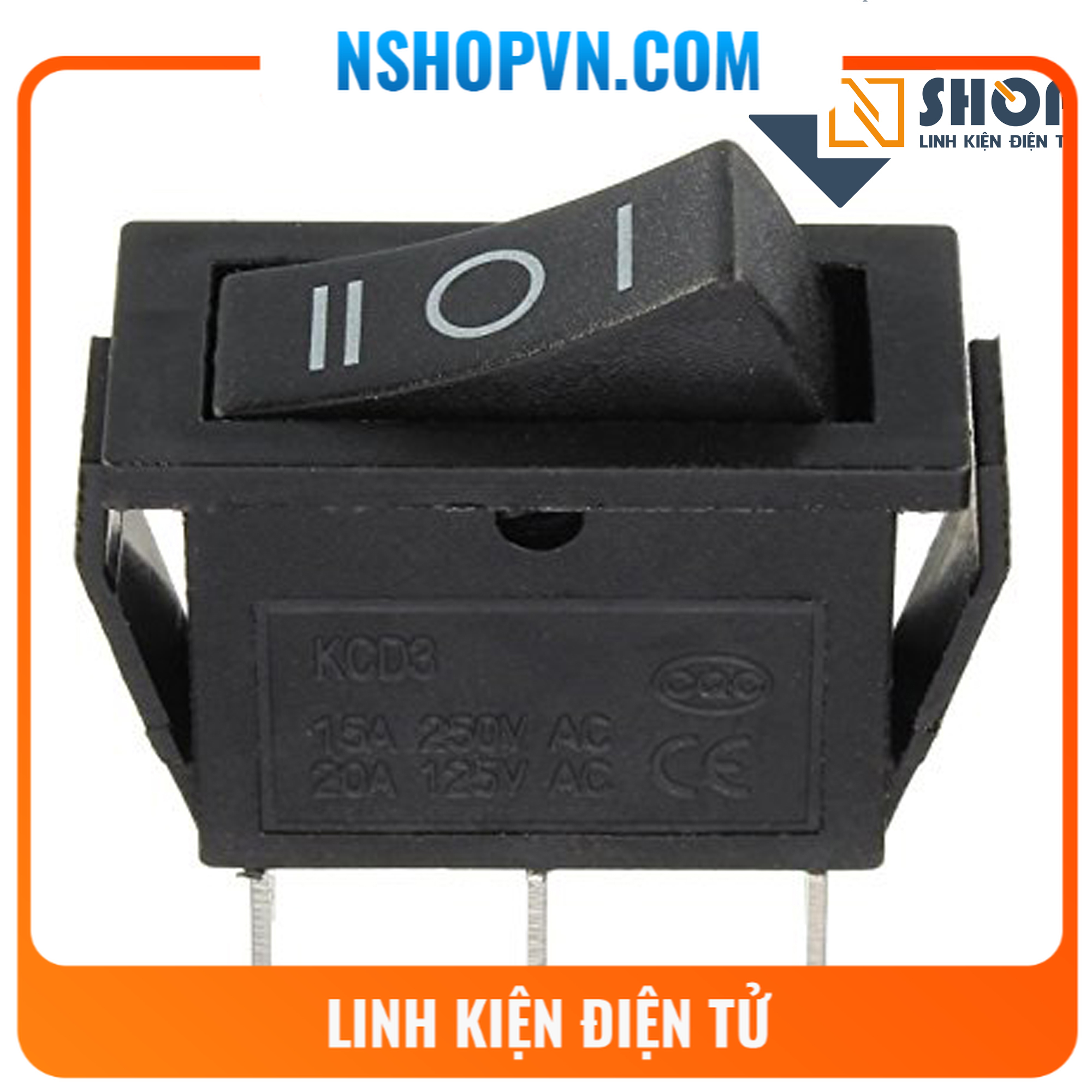 Bộ 2 công tắc bập bênh kcd3-3 3 trạng thái