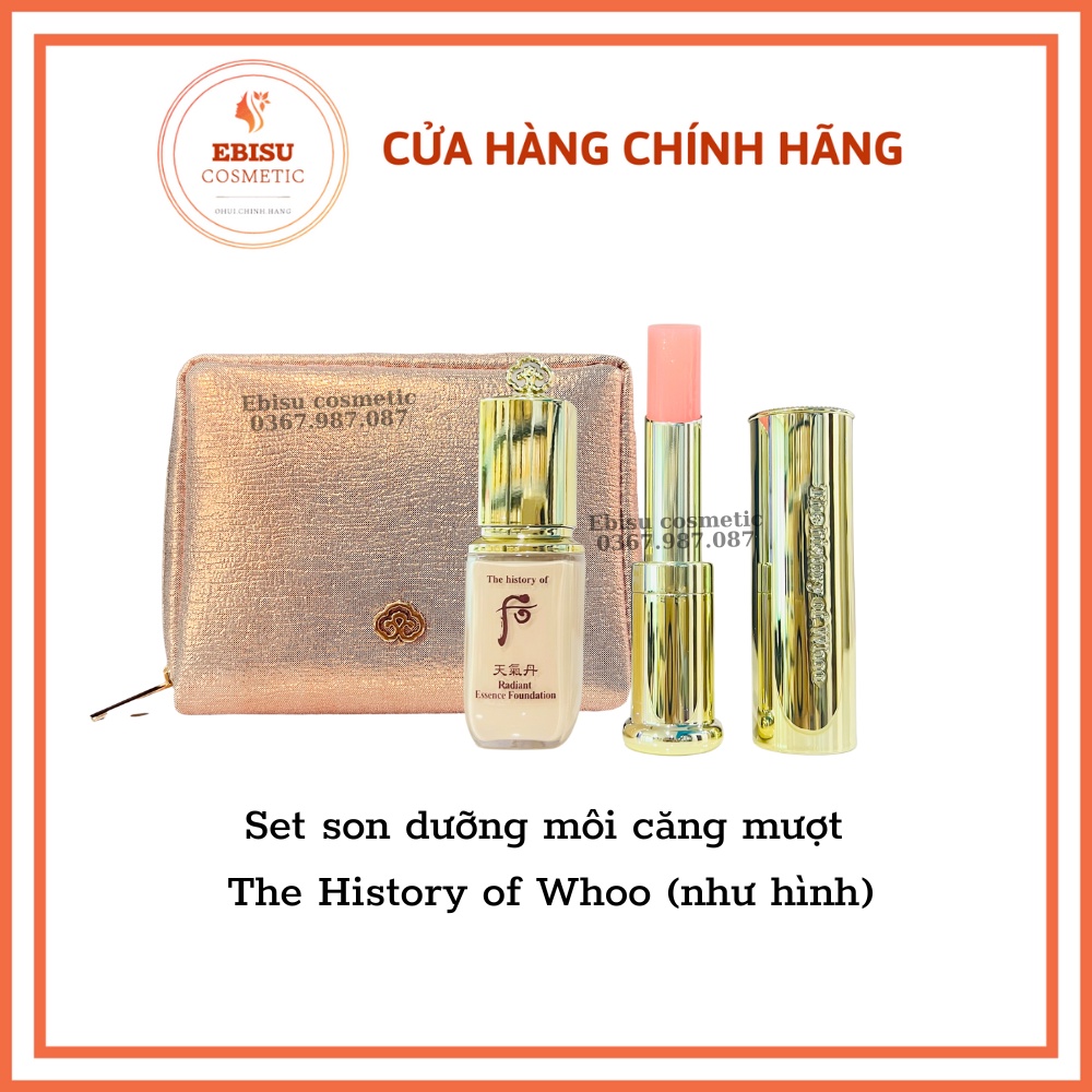 Set son dưỡng môi căng mượt the history of whoo_ebisu cosmetics lzd