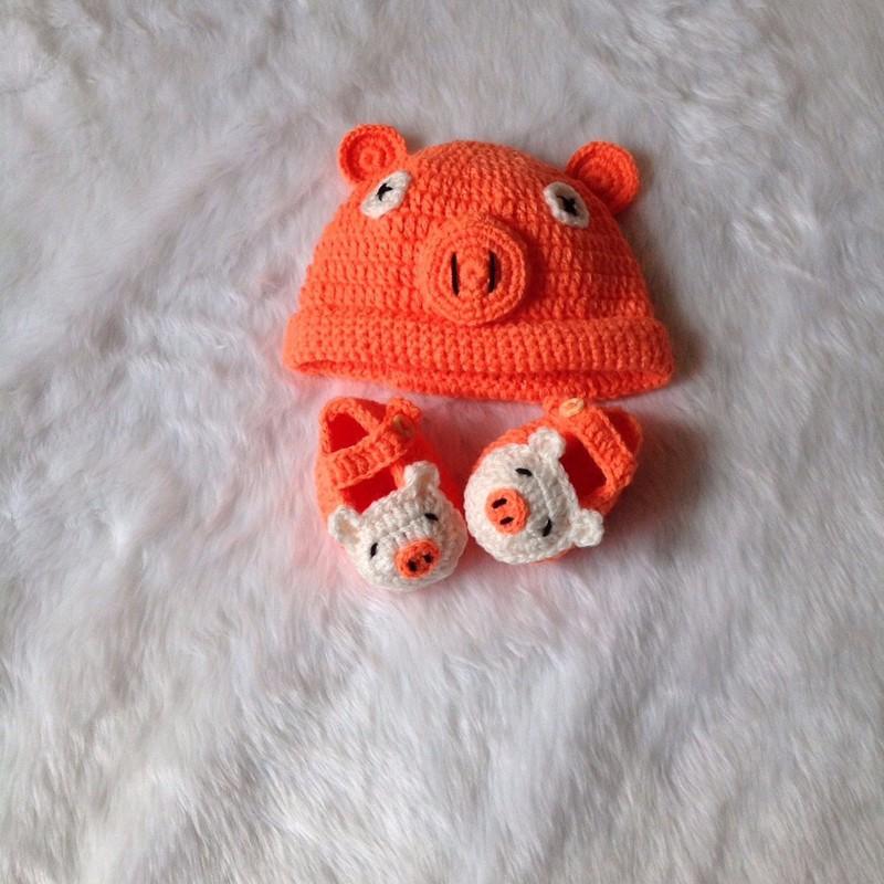 SET MŨ VÀ GIÀY LEN CHO BÉ TỪ 0 - 12 THÁNG SL033