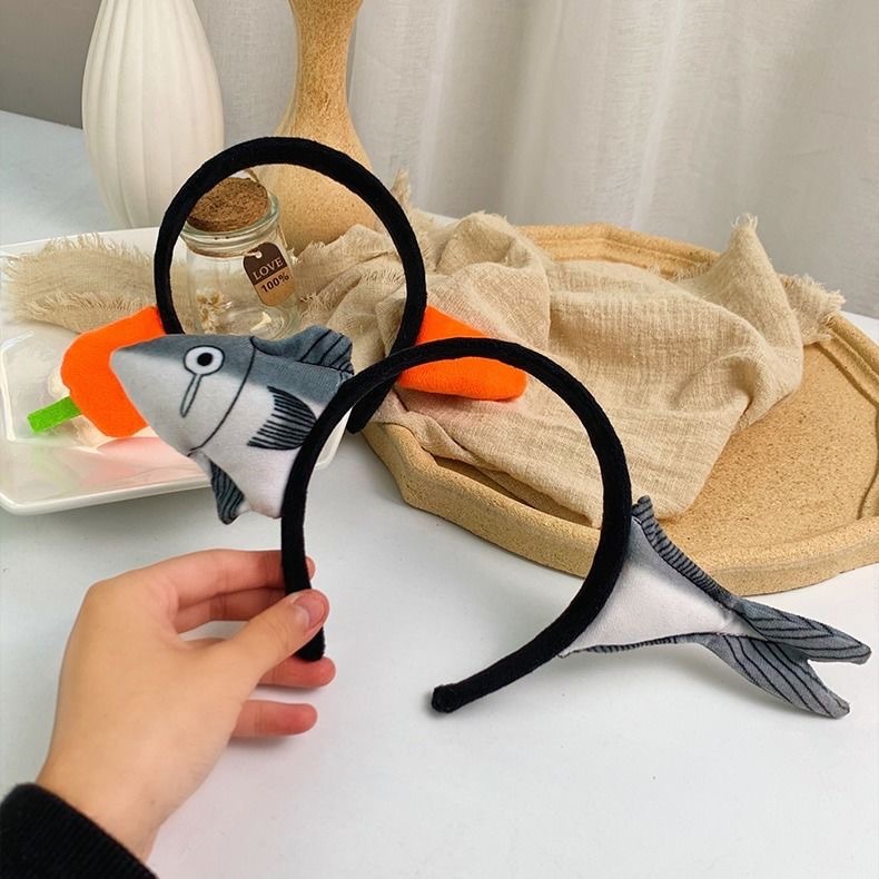Băng Đô bờm Cài Tóc hình Cá mập, băng đô bờm Cà Rốt Dễ Thương Bờm Tóc Rửa Mặt hottrend